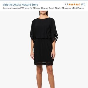 Jessica Howard Black Dress 8 Petite